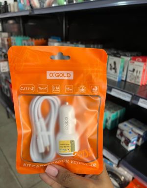 Carregador Veicular A'gold Tipo C 3.1A