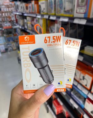 Fonte Veicular H'maston Tipo C/ USB 67.5W